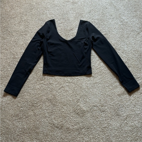 Lululemon Black Long Sleeve Shirt - Picture 3 of 6